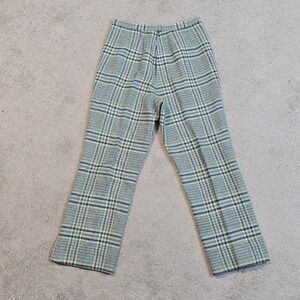 Vintage Pendleton 100% Virgin Wool Plaid Pants Womens 29x28